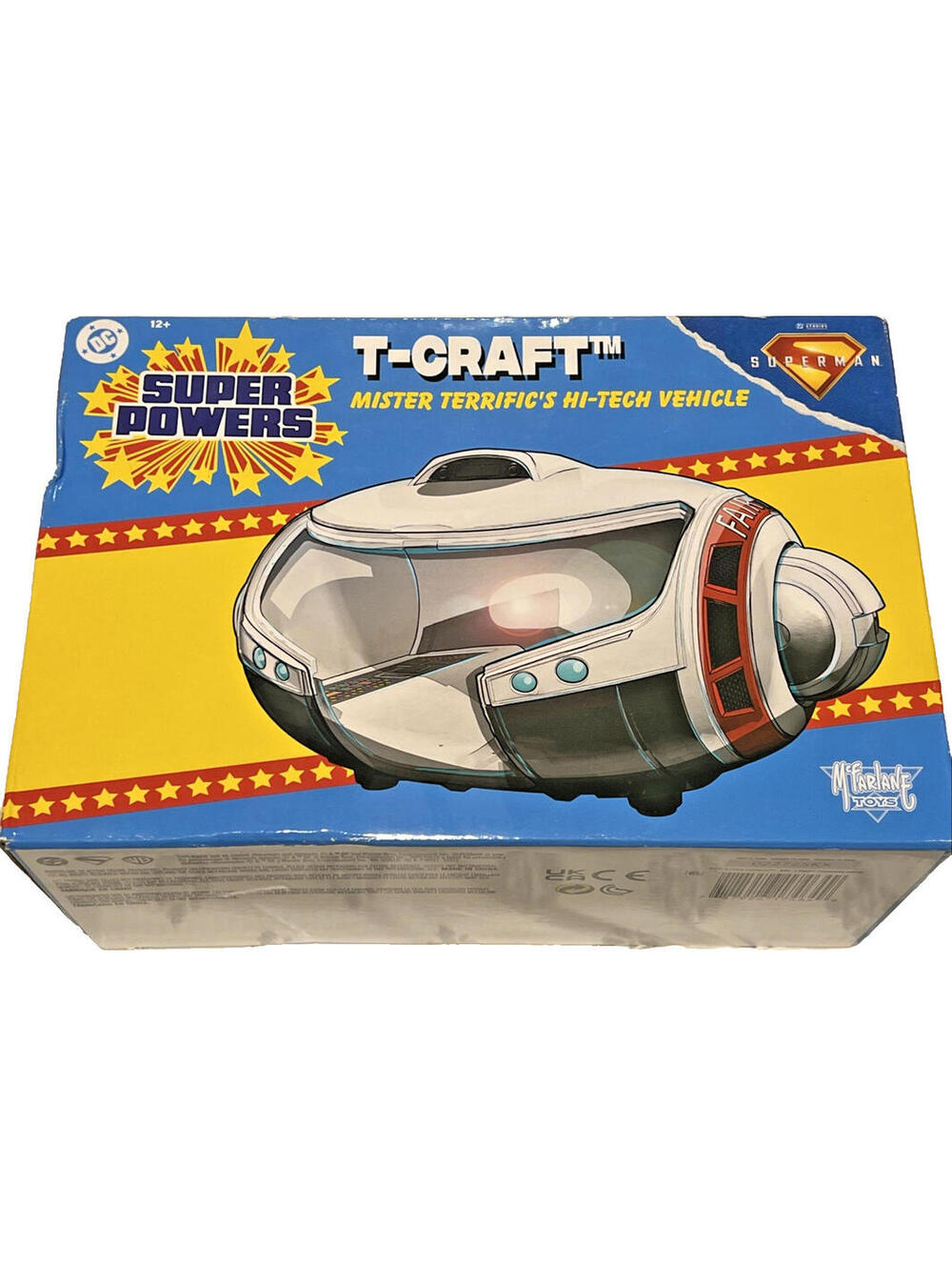McFarlane Toys DC Super Powers T-CRAFT Mr. Terrific's Hi-Tech Vehicle NEW in Box
